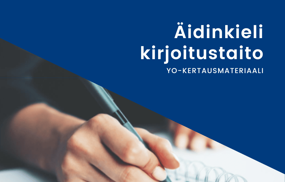 Yo-kertaus äidinkieli kirjoitustaito