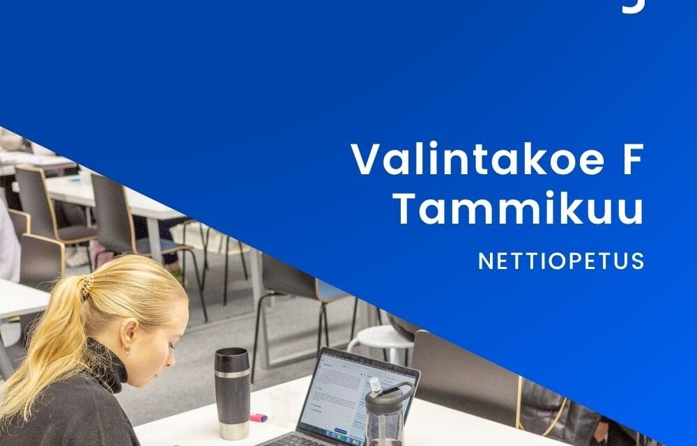 Valintakoe F nettiopetus (tammi-toukokuu)